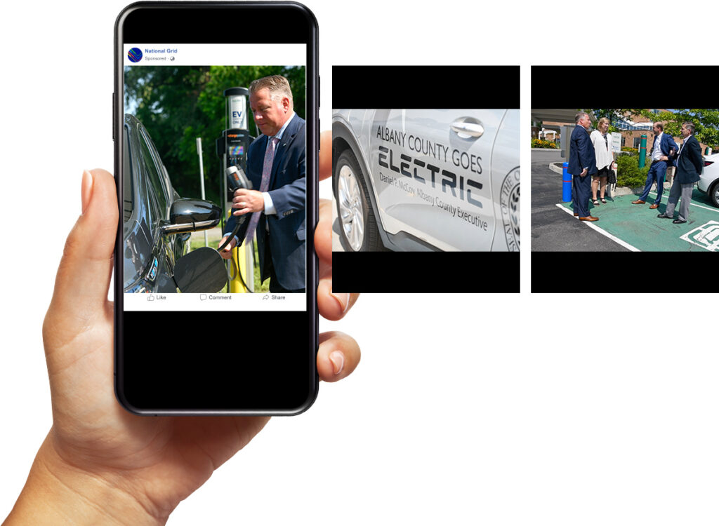 National Grid Electric Vehicles 2 Hand phone Albany EV charging