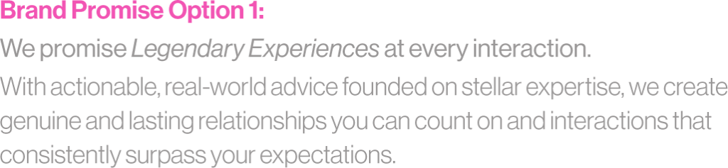 HORAN Wealth - A brand strategy that laid the foundation for success 7 experiences