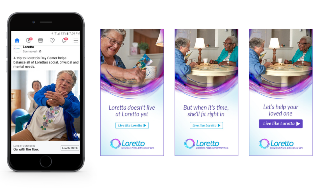 Loretto Health & Rehabilitation 4 Loretta Social Display